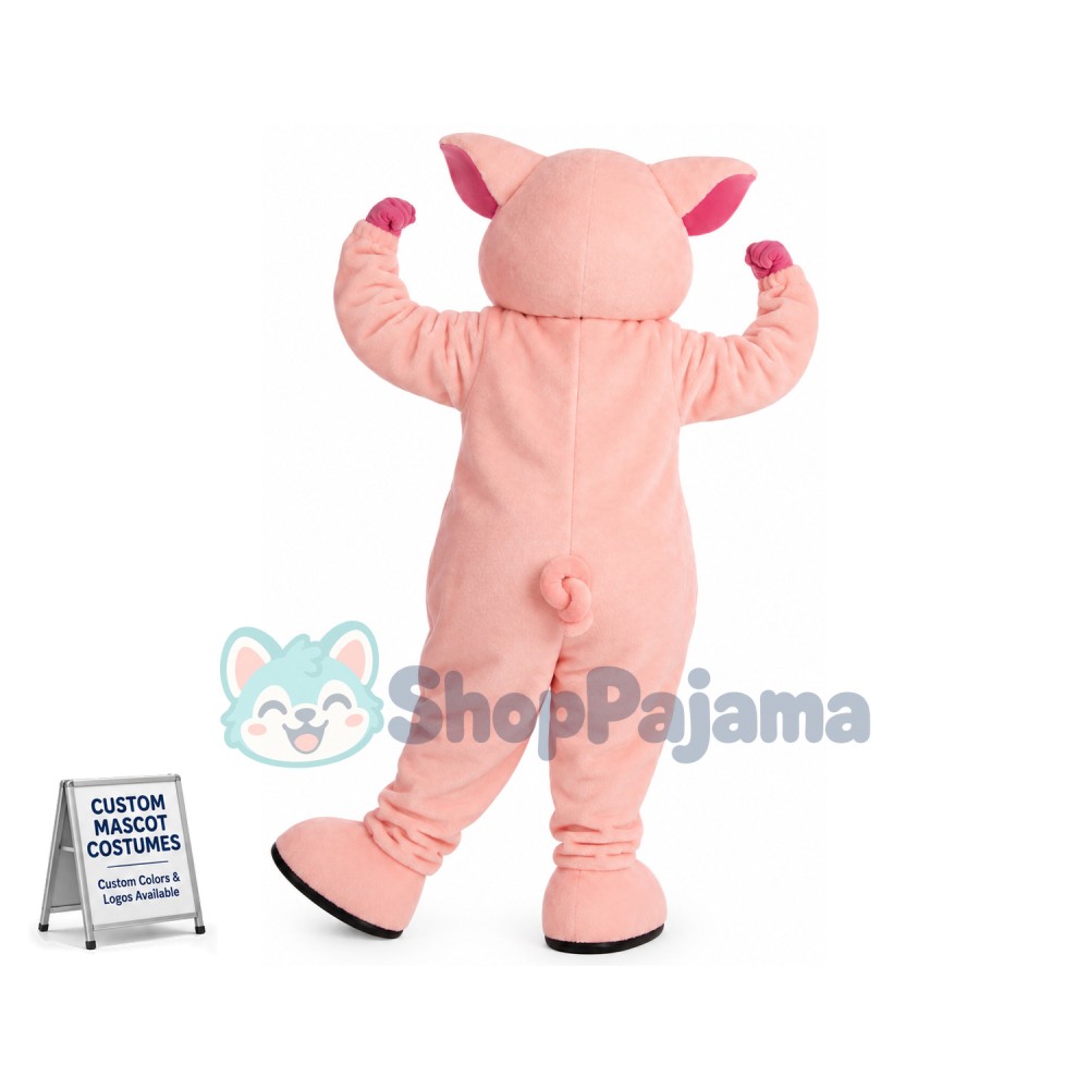 Lovely Lightweight Pink Pig Mascot Costume