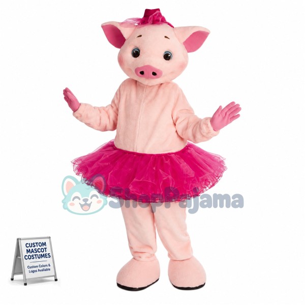 Beautiful Lightweight Pink Pig Mascot Costume