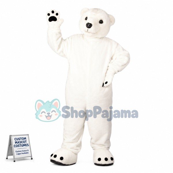 Superb Friendly Polar Bear Mascot Costume
