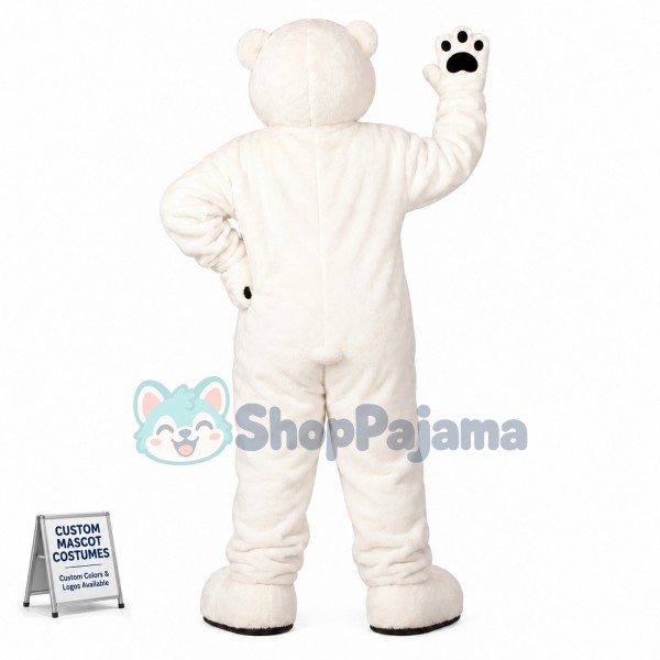 Superb Friendly Polar Bear Mascot Costume