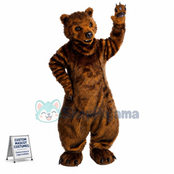 Superb Lightweight Fierce Bear Mascot Costume