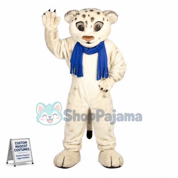 Lovely Snow Leopard Mascot Costume