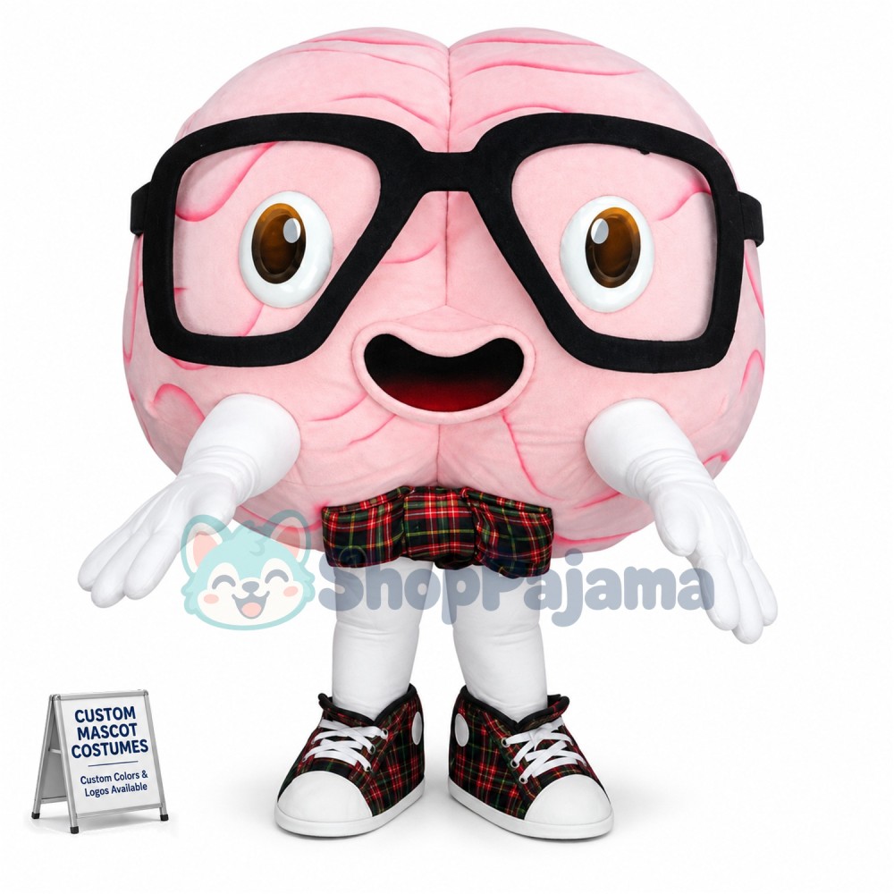 Superb Brain Mascot Costume