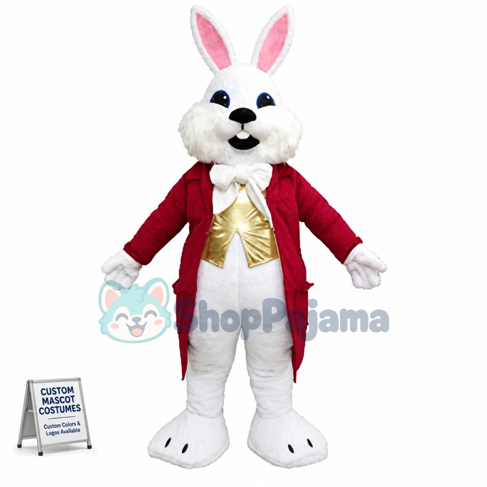 Adult Easter Bunny Mascot Costume