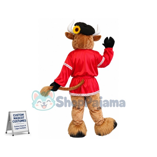 Superb Friendly Buffalo Mascot Costume