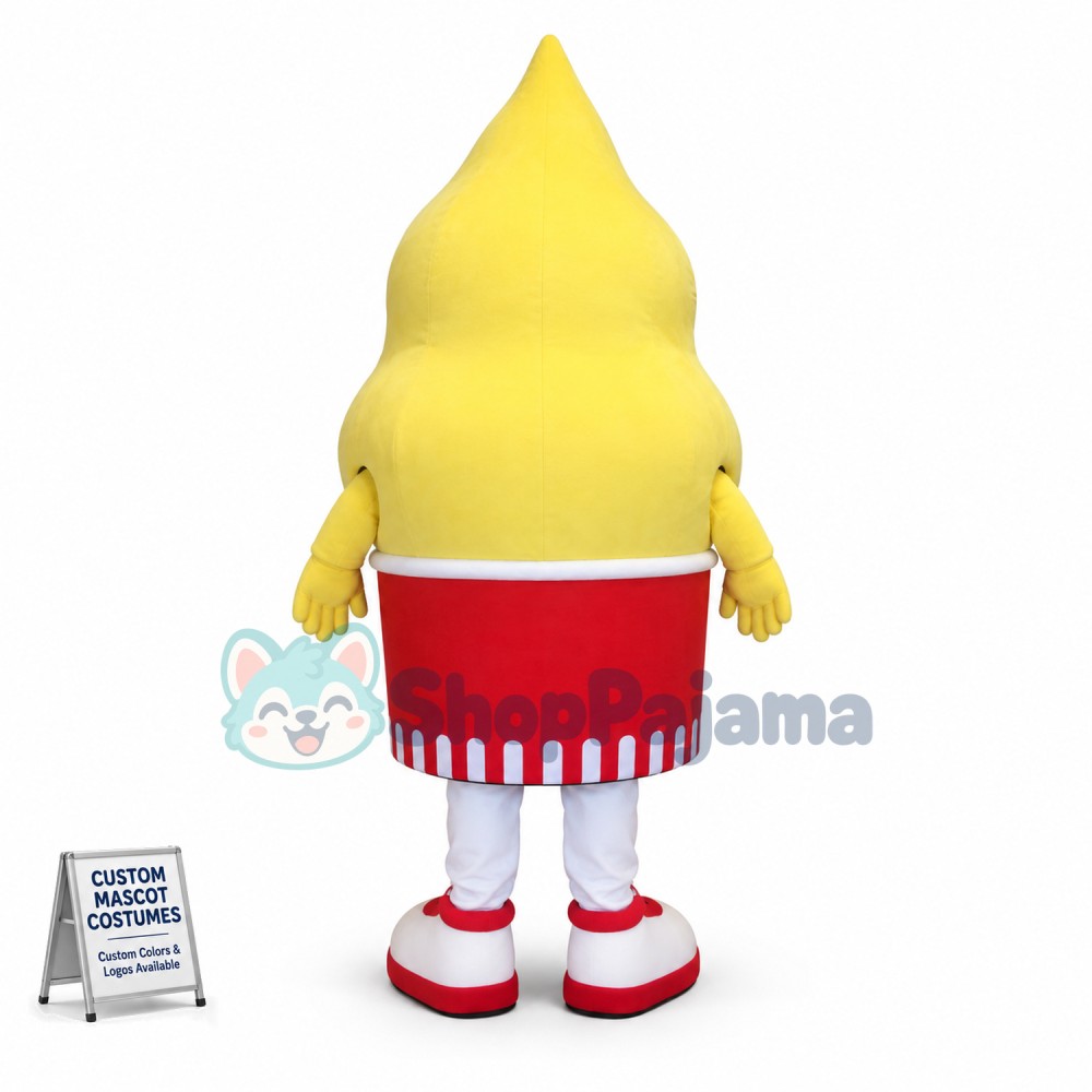 Superb Happy Ice Cream Mascot Costume