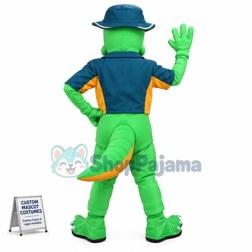 Superb Happy Crocodile Mascot Costume