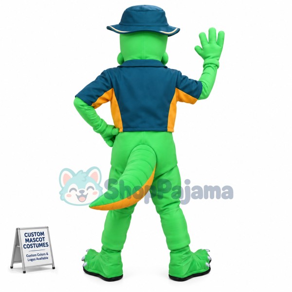 Superb Happy Crocodile Mascot Costume