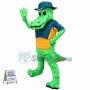 Superb Happy Crocodile Mascot Costume