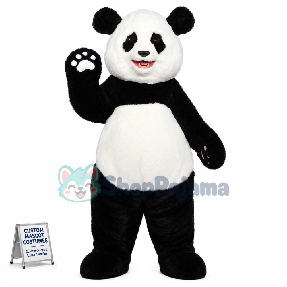 Superb Friendly Panda Mascot Costume