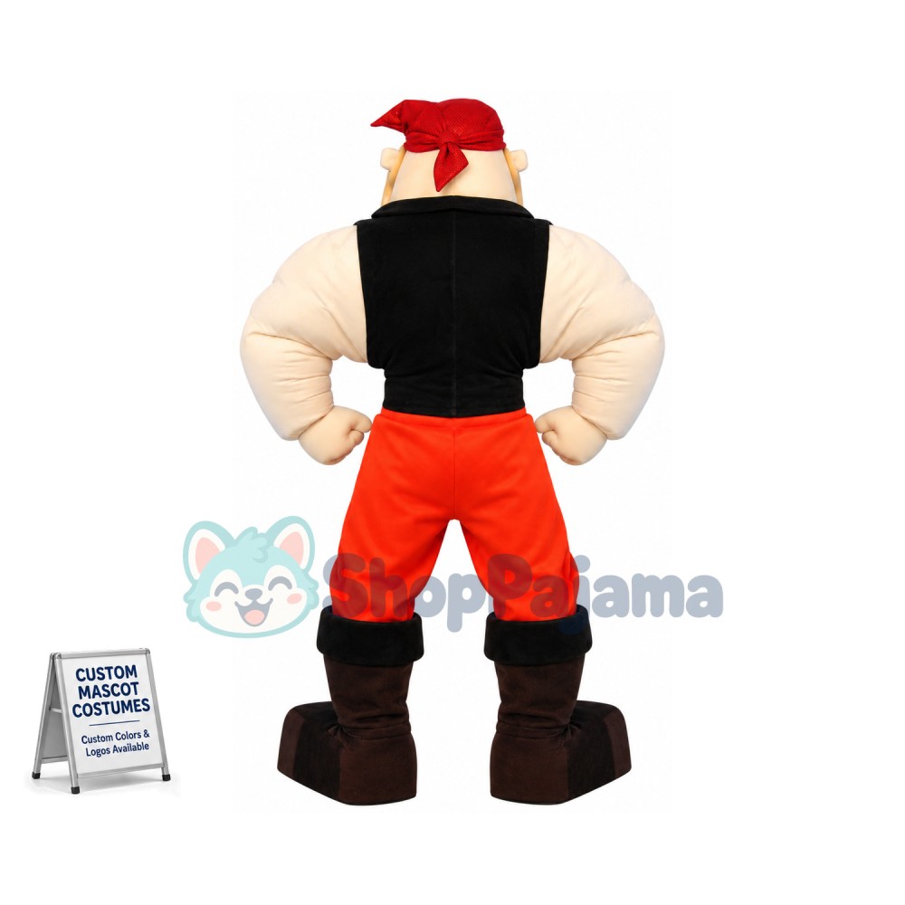 Superb Power Pirate Mascot Costume