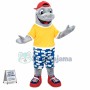 Superb College Dolphin Mascot Costume