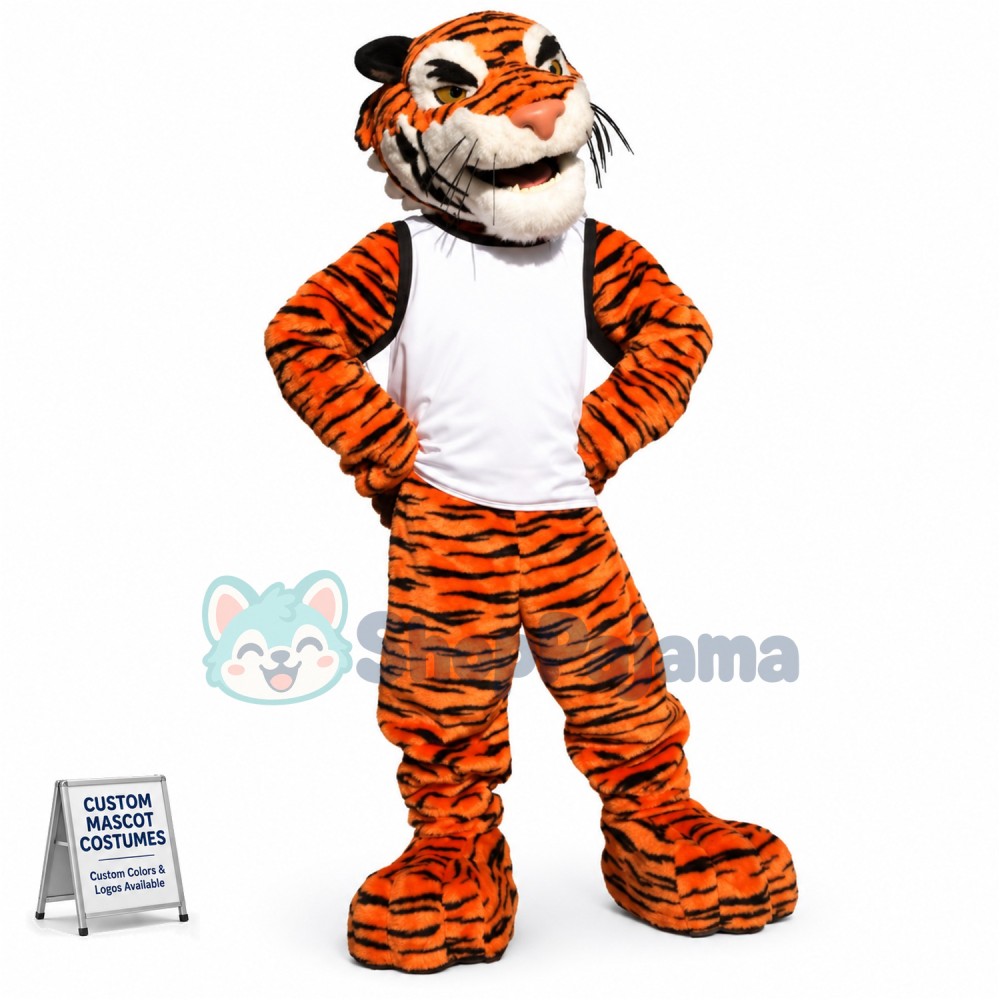 Superb Friendly Lightweight Tiger Mascot Costume