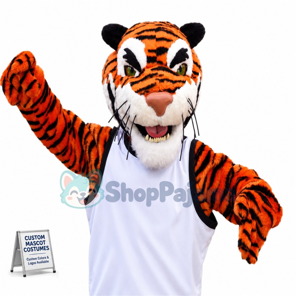 Superb Friendly Lightweight Tiger Mascot Costume