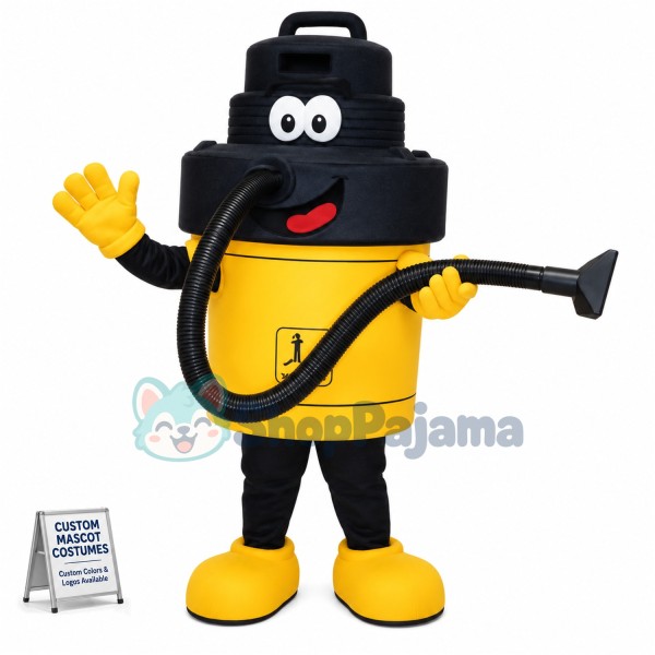 Happy Vacuum Cleaner Mascot Costume