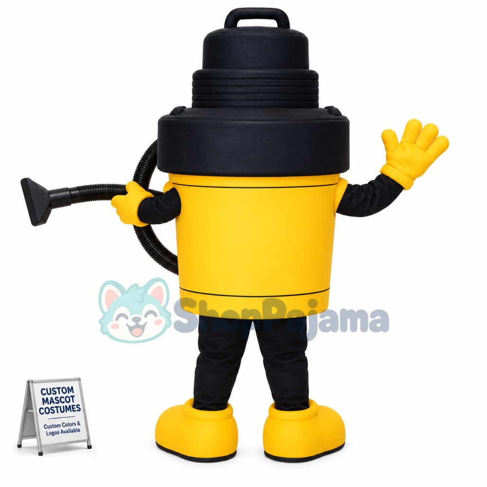 Happy Vacuum Cleaner Mascot Costume