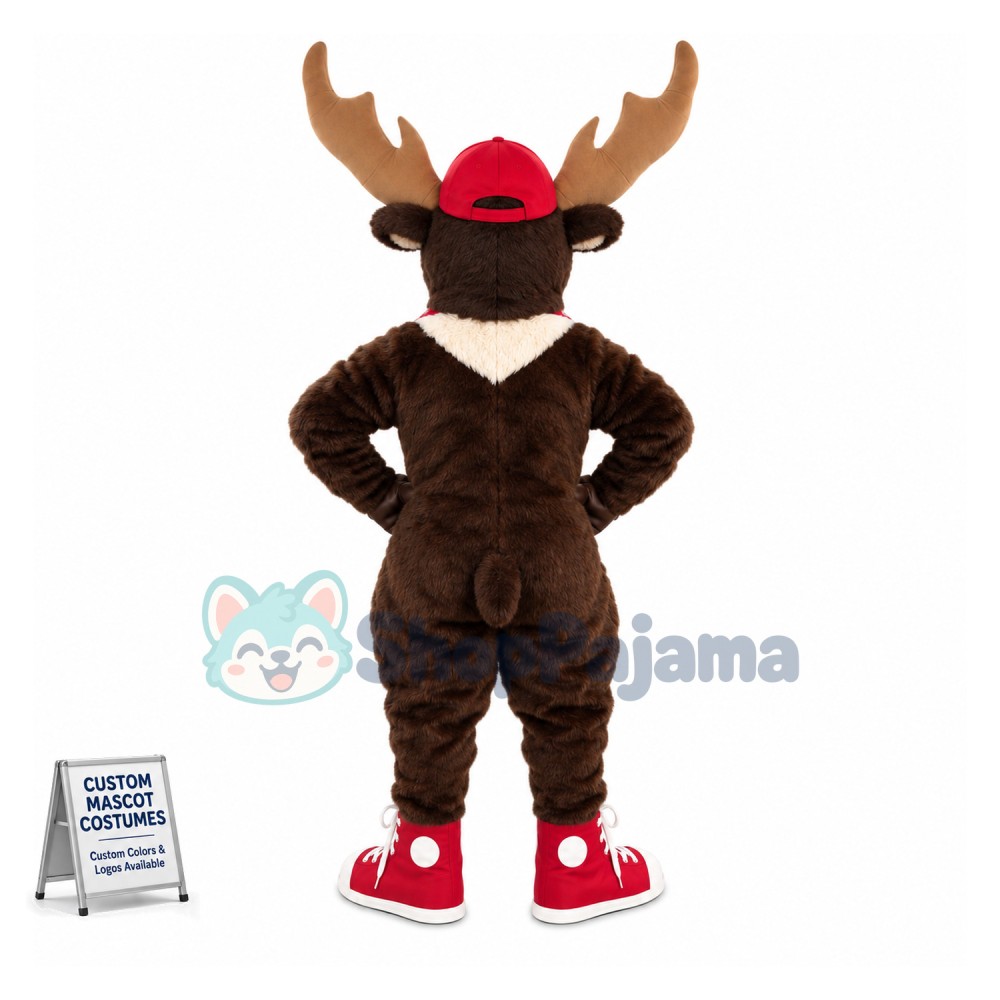 Superb Moose Mascot Costume