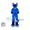 Blue Dog Fox Wolf Realistic Animal Mascot Costume