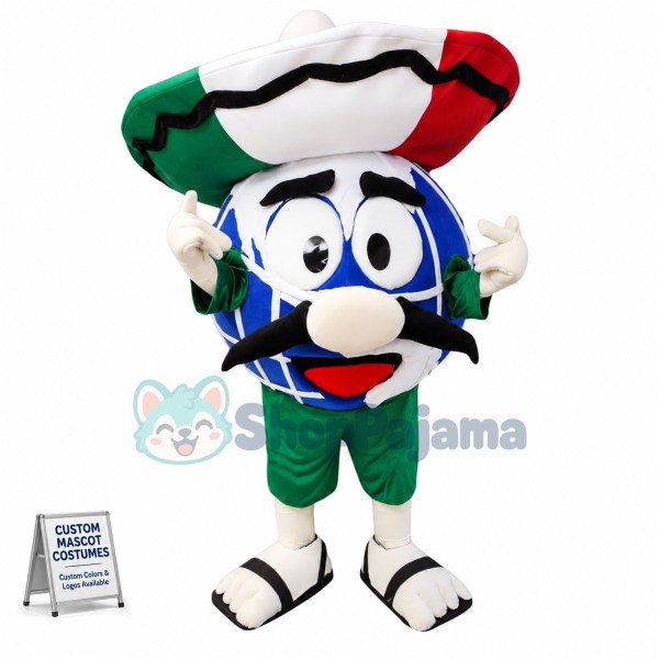 Mexico Theme Globe Mascot Costume