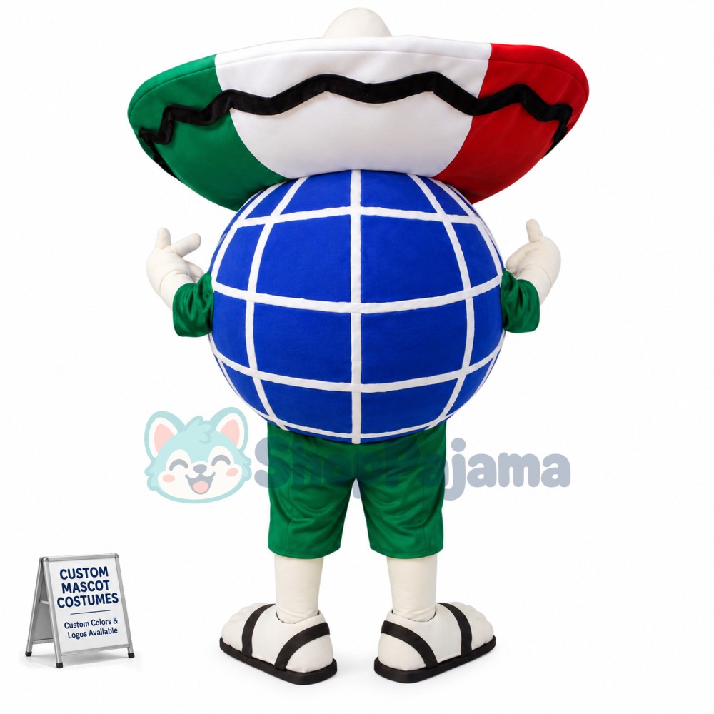 Mexico Theme Globe Mascot Costume