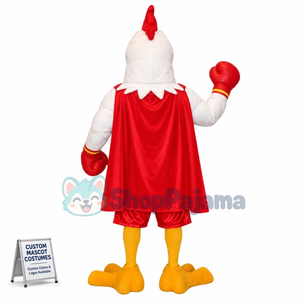 Boxer Chicken Mascot Costume