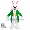 Green Suit Easter Bunny Mascot Costume Available In US Warehouse