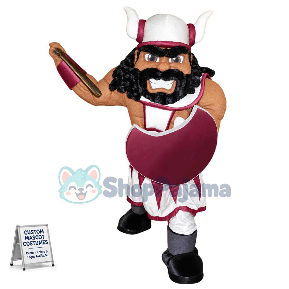 Superb Power Warrior Mascot Costume