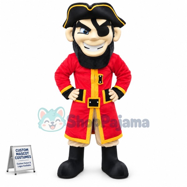 Superb Lightweight Pirate Mascot Costume