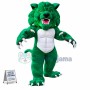 Fierce Green Wildcat Mascot Costume