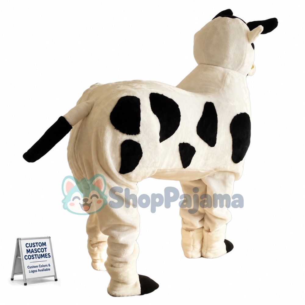 Two People Cow Mascot Costume