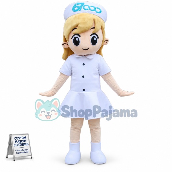 Pretty Girl Nurse Mascot Costume