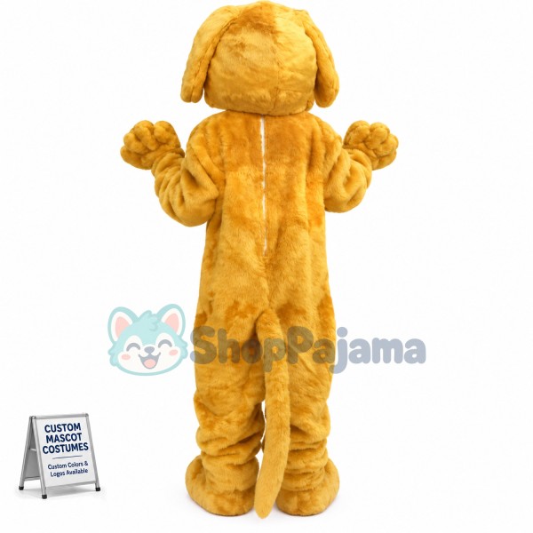 Yellow Lightweight Dog Mascot Costume