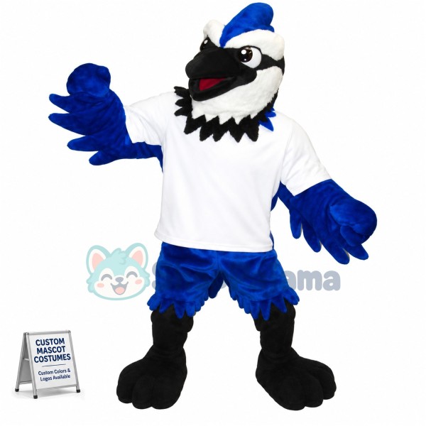 Fierce Lightweight Blue Jay Mascot Costume