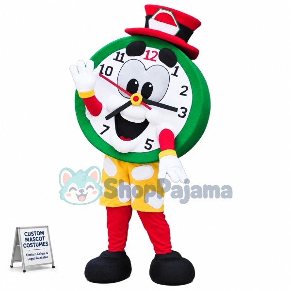 Top Quality Clock Mascot Costume