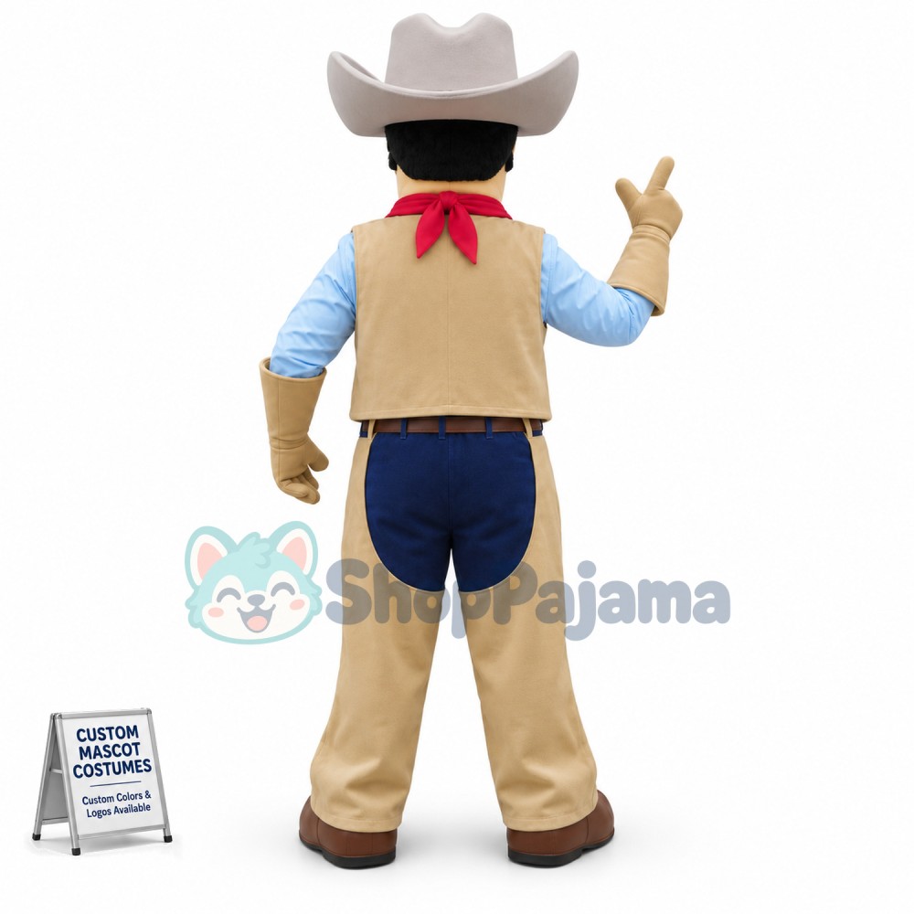 Top Quality Cowboy Mascot Costume