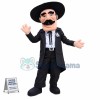 Gentleman Mascot Costume Custom Mascot