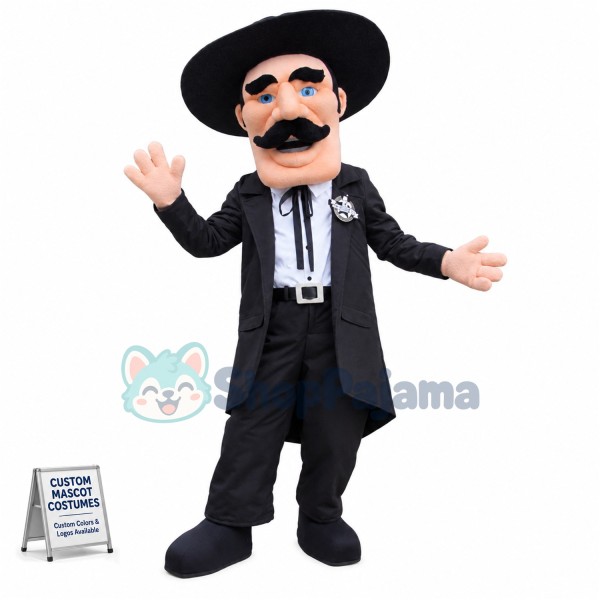 Gentleman Mascot Costume Custom Mascot