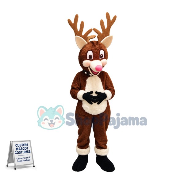 Custom Mascot Christmas Reindeer Mascot Costume