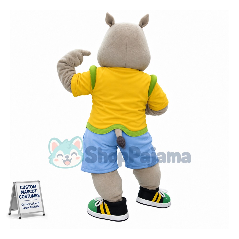 Custom Mascot Rhinoceros Mascot Costume