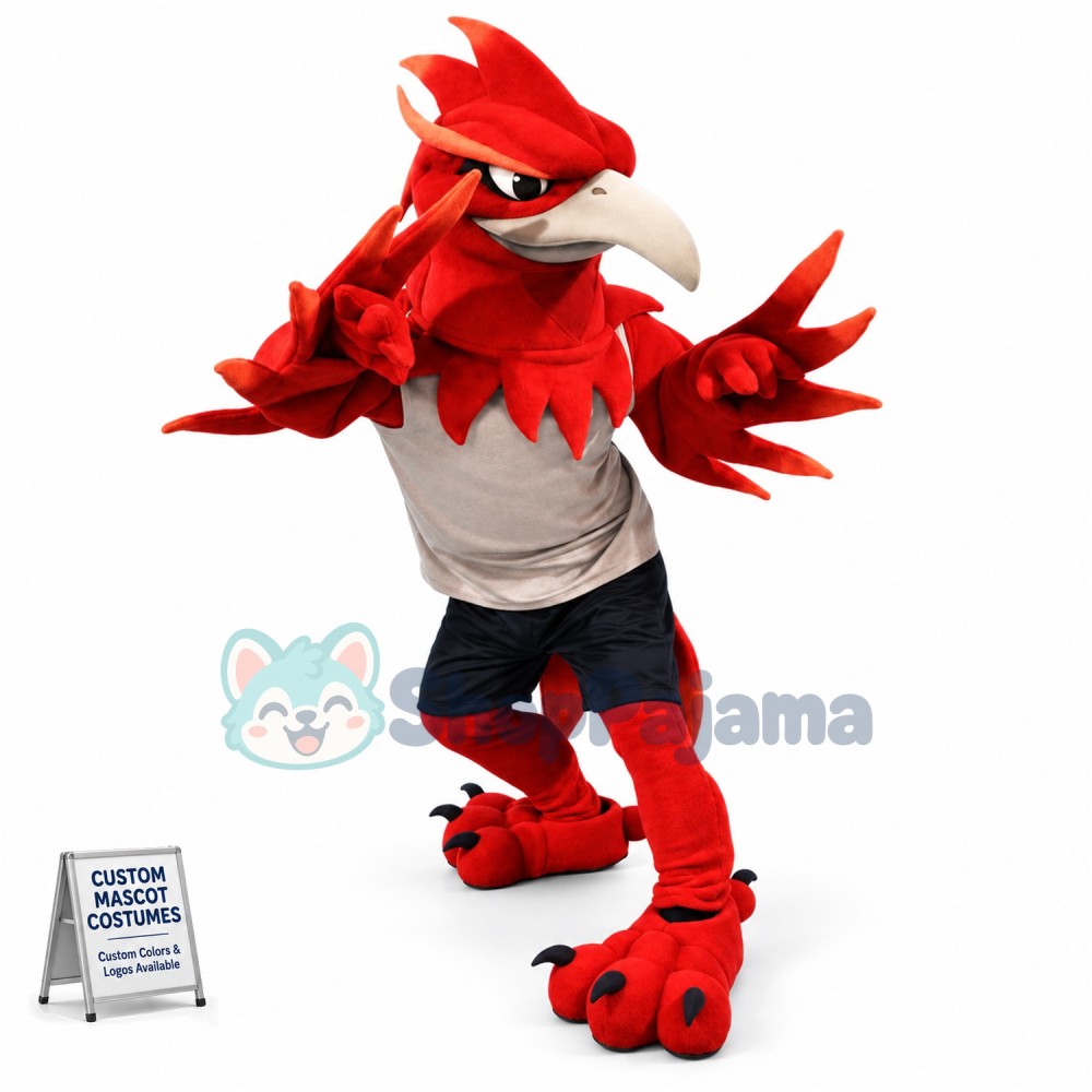 Fierce Phoenix Mascot Costume