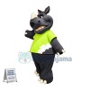 Happy Lightweight Rhino Mascot Costume