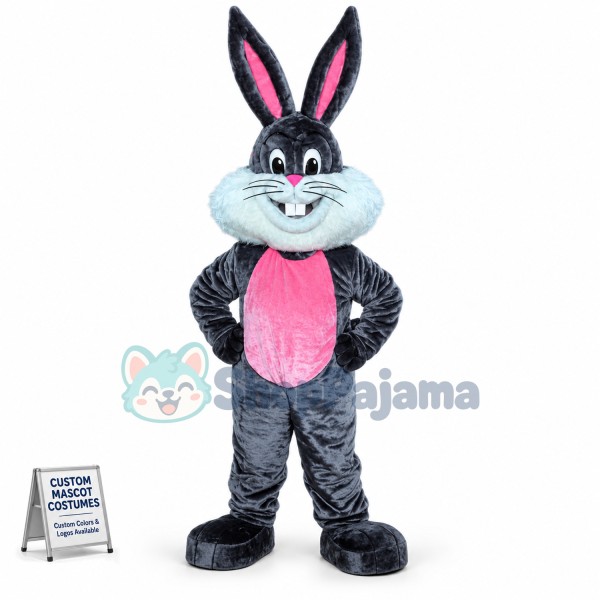 Happy Lightweight Bunny Rabbit Mascot Costume