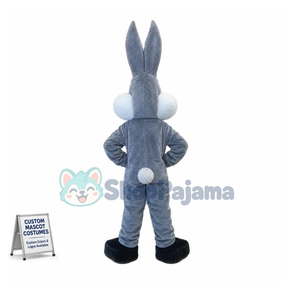 Grey Lightweight Rabbit Mascot Costume
