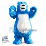Blue Bear Mascot Costume Custom Mascot