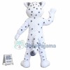Happy Lightweight Snow Leopard Mascot Costume