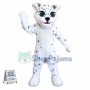 Happy Lightweight Snow Leopard Mascot Costume