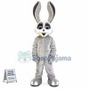 Smiling Bunny Mascot Costume