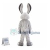 Smiling Bunny Mascot Costume
