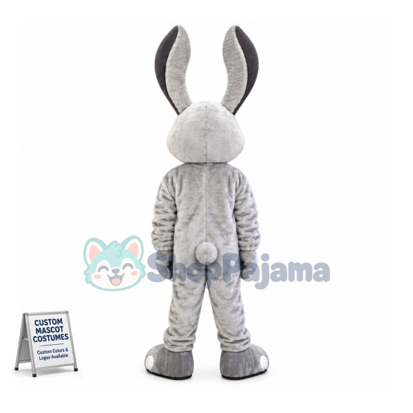 Smiling Bunny Mascot Costume