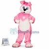 Cute Pink Rabbit Mascot Costume